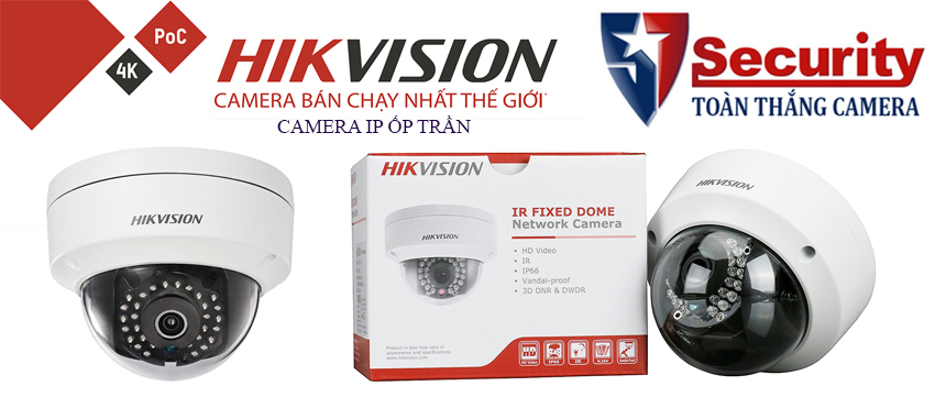 Camera IP ốp trần của HIKVISION được sử dụng rộng rãi hiện nay, lắp đặt dễ dàng và tính thẩm mỹ cao, hỗ trợ nhiều tính năng cho hình ảnh sắc nét. Phần mềm HIKVISION hỗ trợ tiếng việt, giao diện đẹp và khoa học giúp người sử dụng dễ dàng thao tác, tốc độ xem nhanh hình ảnh mượt mà...Camera IP Dome HIKVISION DS-2CD2120F-IW độ phân giải 2.0 megapixel độ nét cao, chống ngược sáng WDR tốt, tầm nhìn xa 30m, chức năng bù ngược sáng BLC, hỗ trợ chống nước tiêu chuẩn IP66, IK10, phù hợp lắp đặt cho c