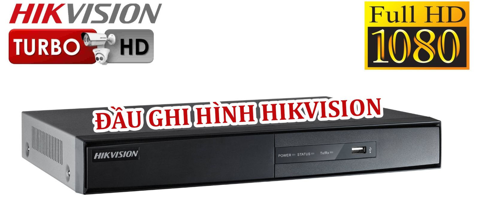 Đầu ghi hình HDTVI HIKVISION công nghệ mới  High Definition Transport Video Interface(HDTVI) cho hình ảnh sắc nét gấp nhiều lần so với chuẩn analog thông thường, khả năng truyền hình ảnh HD qua mạng tốt.
 Miễn phí tên miền DDNS
 Chuẩn nén hình ảnh H.264+ tiết kiệm 50% dung lượng lưu trữ, tốc độ xem qua mạng nhanh gấp đôi so với chuẩn H.264
 Độ phân giải ghi hình Full HD 720P 
 Tín hiệu truyền khoảng cách xa hơn: 1200m@720P , 800m@1080P với cáp đồng RG6, 500m@720P ; 400m@1080P với cáp UTP