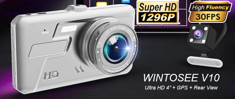 Thiết bị có 2 camera trong đó 1 camera quay trước xe 1296P và 1 camera lắp sau xe 720P hỗ trợ lùi. Ghi hình song song 2 camera, thiết bị có Anten GPS hiển thị tốc độ, hiển thị hướng di chuyển như 1 chiếc la bàn, và một số chức năng tiện ích khác như cảnh báo sai làn, phát hiện chuyển động, cảnh báo đỗ xe v.v...